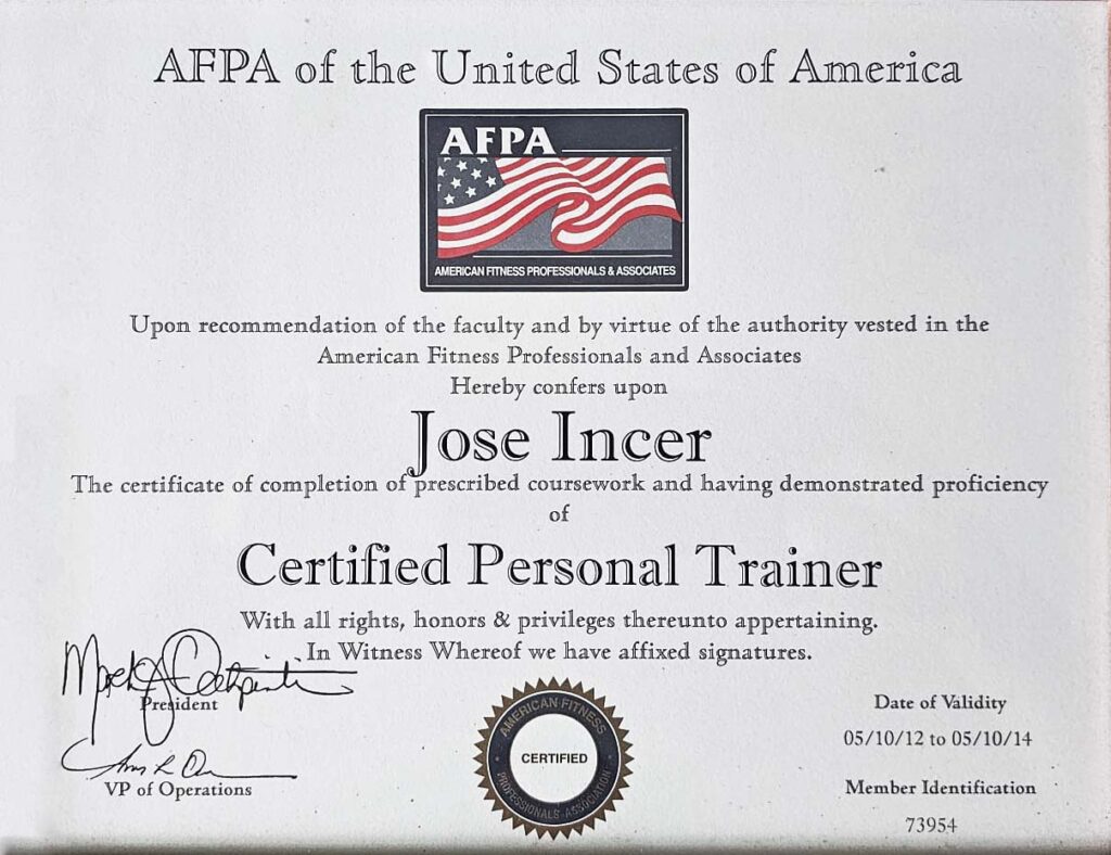 nutrition personal trainer